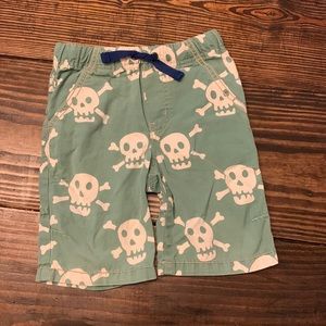 Mini Boden Pull-on Skull Shorts
